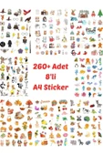 Eğlenceli Sticker Cam Duvar Laptop Telefon Etiket (A4 Sayfalar-Her birinde 27-35 Sticker) thumbnail 1