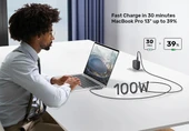 UNITEK TYPE-C HIZLI ŞARJ 90D 3MT 100W(C14123BK-3M) thumbnail 5