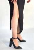 Pabucmarketi Siyah Kadın Topuklu Ayakkabı thumbnail 2