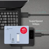 UNITEK USB3.0 TYPE-C TO USB-A SARJ KABLOSU 1.5MT 5GBPS C14103BK-1.5M thumbnail 4