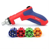 WORKPRO WP221048 24 Parça Profesyonel CR-V Kabzalı Cırcırlı Bits Tornavida Seti + Kemer Askılı Bez Taşıma Çantası thumbnail 2