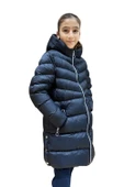 Kız Çocuk Kapüşonlu Kışlık Şişme Mont 51338 thumbnail 3