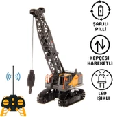 Uzaktan Kumandalı 40 MHz Tam Fonksiyonlu Rc İş Araçı Kule Vinç Led Işıklı ve Hareketli thumbnail 2