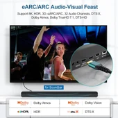 PrimeX PX-8K3 3 Metre 2.1V HDMI Kablo, 8K 2.1V HDMI, 4K 144hz HDMI Kablo, HDR10 / eARC HDMI Kablo thumbnail 5