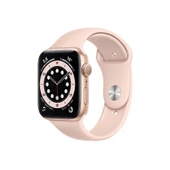 Apple Watch Series 6 GPS, 44mm Gold Aluminium Case with Pink Sand Sport Band (Teşhir Ürünüdür) thumbnail 1