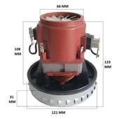 Elektrikli Süpürge Motoru SRV48 1400 W thumbnail 2