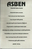 Asben ÇELİK AS-209 Elektrikli cezve kahve makinesi thumbnail 2