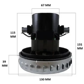 Elektrikli Süpürge Motoru SRV47 Çıkıntılı Taban 1500 W thumbnail 3