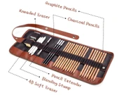 Cooja Çizim ve Eskiz Kurşun Kalem Seti 29 Parça thumbnail 3