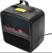 Haofy Ev Ofis, Küçük Yatak Odası, Yurt Odası Için Gerçekçi 3D Yangın Etkisi Ve Aşırı Isınma Koruması Ile Taşınabilir Alan Isıtıcı 1500W (AB fişi 230V) thumbnail 2
