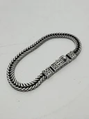 Gümüş Örme Erkek Bileklik 22cm - Cihan Albora Bilekliği thumbnail 2