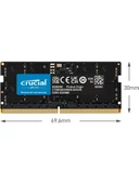 Crucial CT2K8G48C40S5 16 GB (2x8) DDR5 4800 MHz CL40 Notebook Ram thumbnail 3