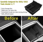 Tesla Model 3 ve Model Y Kadife Kaplama Orta Konsol Düzenleyici thumbnail 2