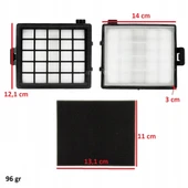 Philips İle Uyumlu FC 8071/01 FC 8146 8147 8148 Easy Life Elektrikli Süpürge Hazne İçi Hepa Filtre thumbnail 3