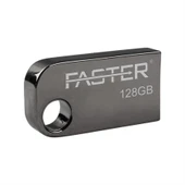 Faster 128 GB Mimi Serisi USB 3.0 Yüksek Hızlı Metal Flash Bellek thumbnail 3