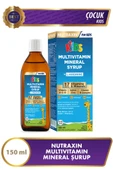 Nutraxin Kids Multivitamin Mineral Şurup 150 Ml - L-Arjinin, Beta-Karoten, Beta Glukan, Kara Mürver - Çocuk thumbnail 1