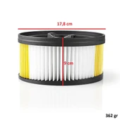 Karcher İle Uyumlu WD 5600 Nano 5.400 6.414-960.0 Yuvarlak Elektrikli Süpürge Hepa Filtre thumbnail 6