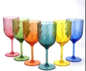 Yalin 6'lı Akrilik Şarap Kadeh Seti thumbnail 6