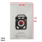 Nilfisk İle Uyumlu Elite Parquet GM 200 Power P10 Extreme X 150 Elektrikli Süpürge Toz Torbası 4 ADET thumbnail 4