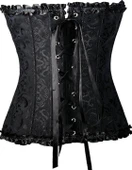 Çiçek Dantelli Göğüs Üstü Bel İnceltici Büstiyer S Beden thumbnail 3