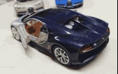 Oyuncak Metal Model Araba 1/36 Çek Bırak Bugatti Chiron Gri thumbnail 5