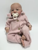 Gerçekçi Vinil Yenidoğan Reborn Oyuncak Bebek 46cm thumbnail 6
