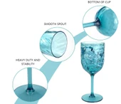 Yalin 6'lı Akrilik Şarap Kadeh Seti thumbnail 3