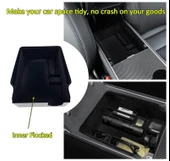 Tesla Model 3 ve Model Y Kadife Kaplama Orta Konsol Düzenleyici thumbnail 3