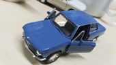 Oyuncak Metal Model Araba 1/36 Çek Bırak BMW 2002 Ti Turkuaz thumbnail 2