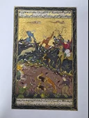 Geyiklerin Yaşam Mücadelesi Adlı El Yapımı Minyatür Resim 30x20 cm thumbnail 1