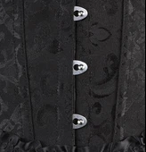 Çiçek Dantelli Göğüs Üstü Bel İnceltici Büstiyer S Beden thumbnail 5