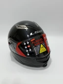 LS2 FF370 Çene Açılır Motosiklet Kaskı Siyah M Beden thumbnail 2