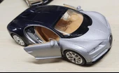 Oyuncak Metal Model Araba 1/36 Çek Bırak Bugatti Chiron Gri thumbnail 1