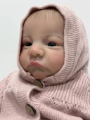 Gerçekçi Vinil Yenidoğan Reborn Oyuncak Bebek 46cm thumbnail 1