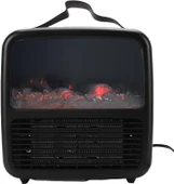 Haofy Ev Ofis, Küçük Yatak Odası, Yurt Odası Için Gerçekçi 3D Yangın Etkisi Ve Aşırı Isınma Koruması Ile Taşınabilir Alan Isıtıcı 1500W (AB fişi 230V) thumbnail 1