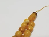 Doğal Kaya Damla Kehribar Tesbih 33lük 31,70 Gram thumbnail 3