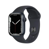 Apple Watch Series 7 Gps + Cellular, 45MM Midnight Aluminium Case With Midnight Sport Band - MKJP3TU/A (Teşhir Ürünüdür) thumbnail 2
