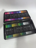 Hethrone Kaligrafi ve Boyama için Çift Uçlu Marker Seti 120 Renk thumbnail 9