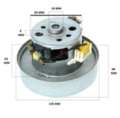 Elektrikli Süpürge Motoru 1400 W - BT 27 thumbnail 2