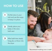 Blooming Bath Lotus Yumuşak Çiçek Tasarım Bebek Banyo Koltuğu thumbnail 6