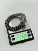 Viking Yılan Başlı 925 Ayar Gümüş Bileklik 25,5cm 83 Gram Sertifikalı thumbnail 9