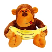 Sunman Muzlu Goril Peluş 50 cm thumbnail 3