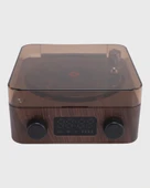 Bluetooth Hoparlörlü Gece Lambası Dijital Saat ve Ambiyans Işığı Çok Amaçlı thumbnail 3