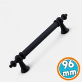 Mobilya Mutfak Çekmece Dolap Dolabı Kulbu Kulpu Kulpları (96 mm - 9.6 cm) Mat Siyah Metal thumbnail 1