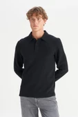 Erkek Polo Yaka T-shirt Black Black S thumbnail 1
