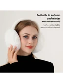 SOĞUKTAN KORUYUCU SOFT PELUŞ KATLANABİLİR KULAK KORUYUCU KULAKLIK thumbnail 1