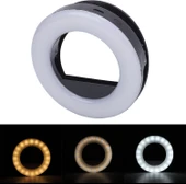 Apexel Halka Led Selfie Işığı 3 Renk Modlu Şarjlı - Telefon Tablet Notebook Uyumlu Makyaj Çekim Dış Çekim Lambası thumbnail 8