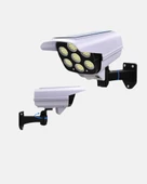 Güneş Enerjili Güvenlik Işığı Dış Mekan 5 Eksen Ayarlı ve PIR Hareket Sensörlü thumbnail 3