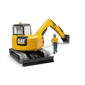 Bruder Cat Mini Ekskavatör Ve İnşaat İşçisi BR02466 thumbnail 3