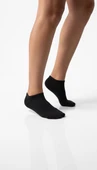 Kadın Pamuklu Görünmez Patik Çorap 4’lü Set – Siyah / Beyaz / Karışık Renk – Kaymaz Silikonlu, Terletmeyen, Konforlu thumbnail 1